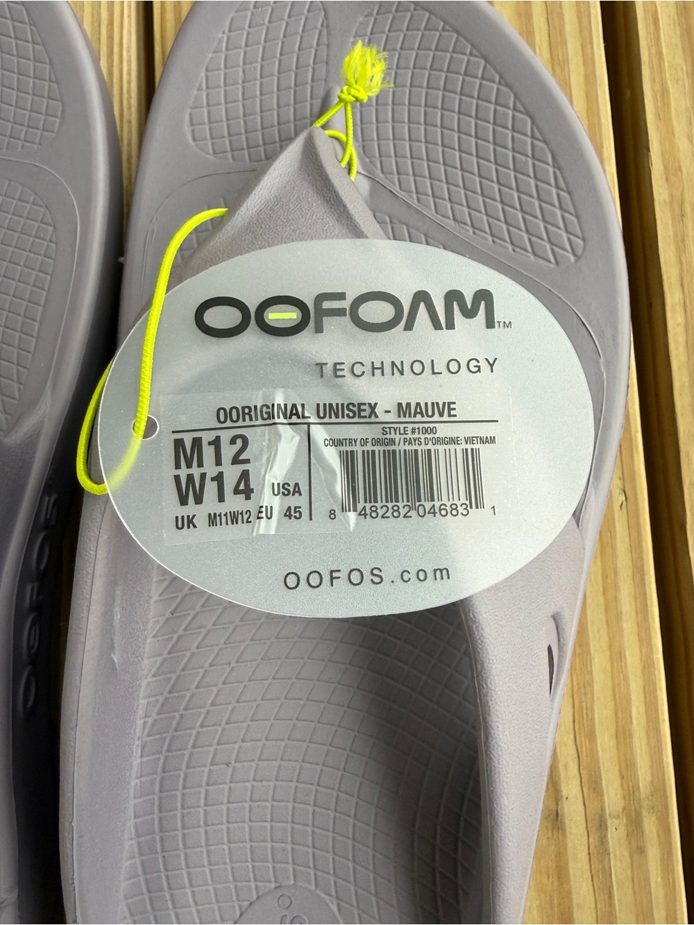 New OOFOS OOriginal Unisex Flip Flop Sandals Mauve Purple Multiple Sizes - Picture 6 of 7